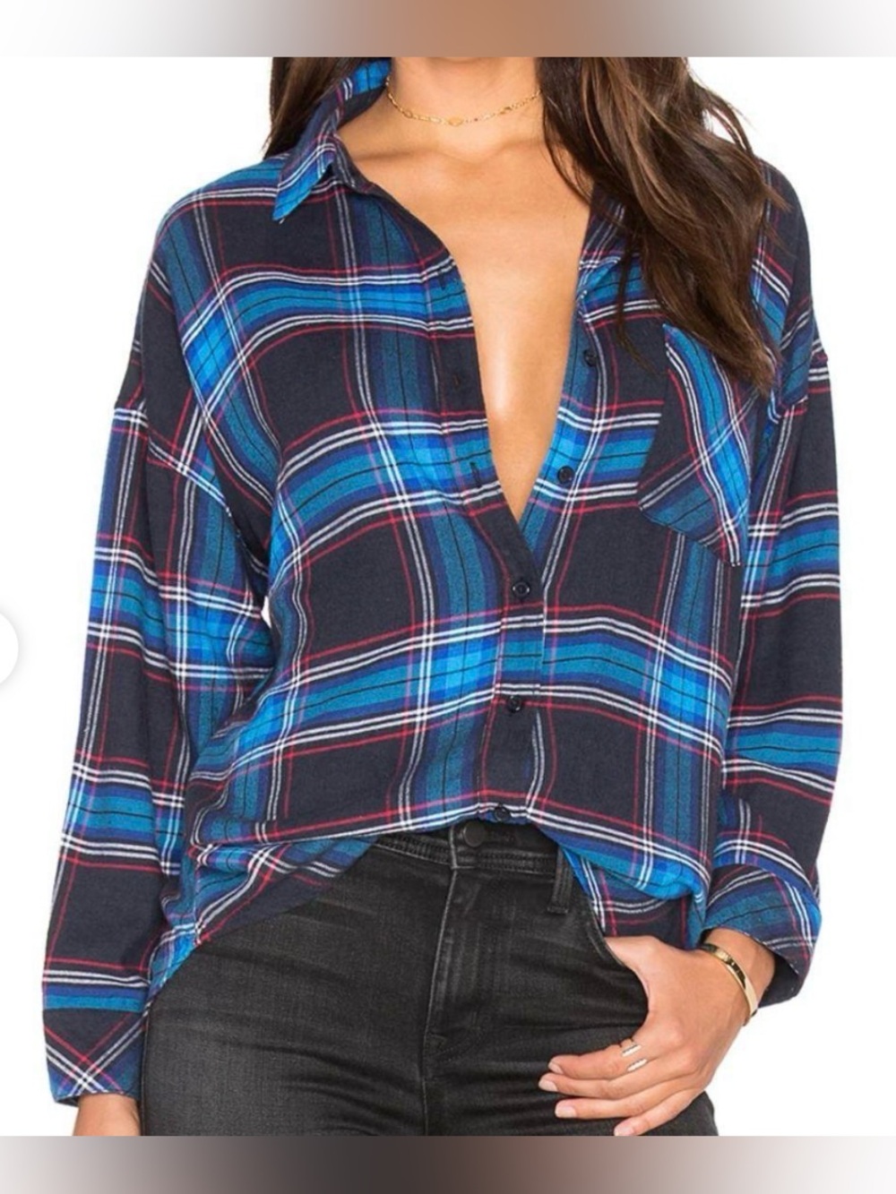 Rails Women’s Jackson Flannel Button Down Shirt Size Medium
